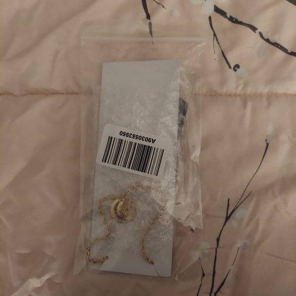 Torrid Crescent Moon Disc Goldtone Necklace-NWT - Picture 10 of 11